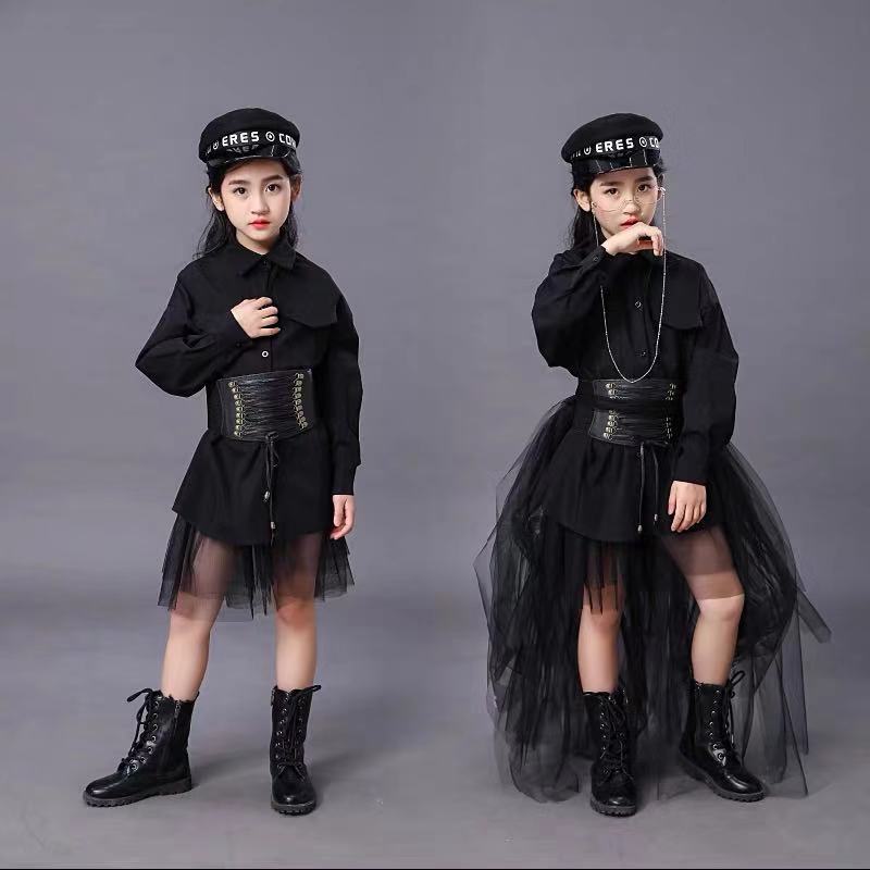 Summer Clothing Set For Girls - Çocuk Siyah Takım Elbise Kız Modeli