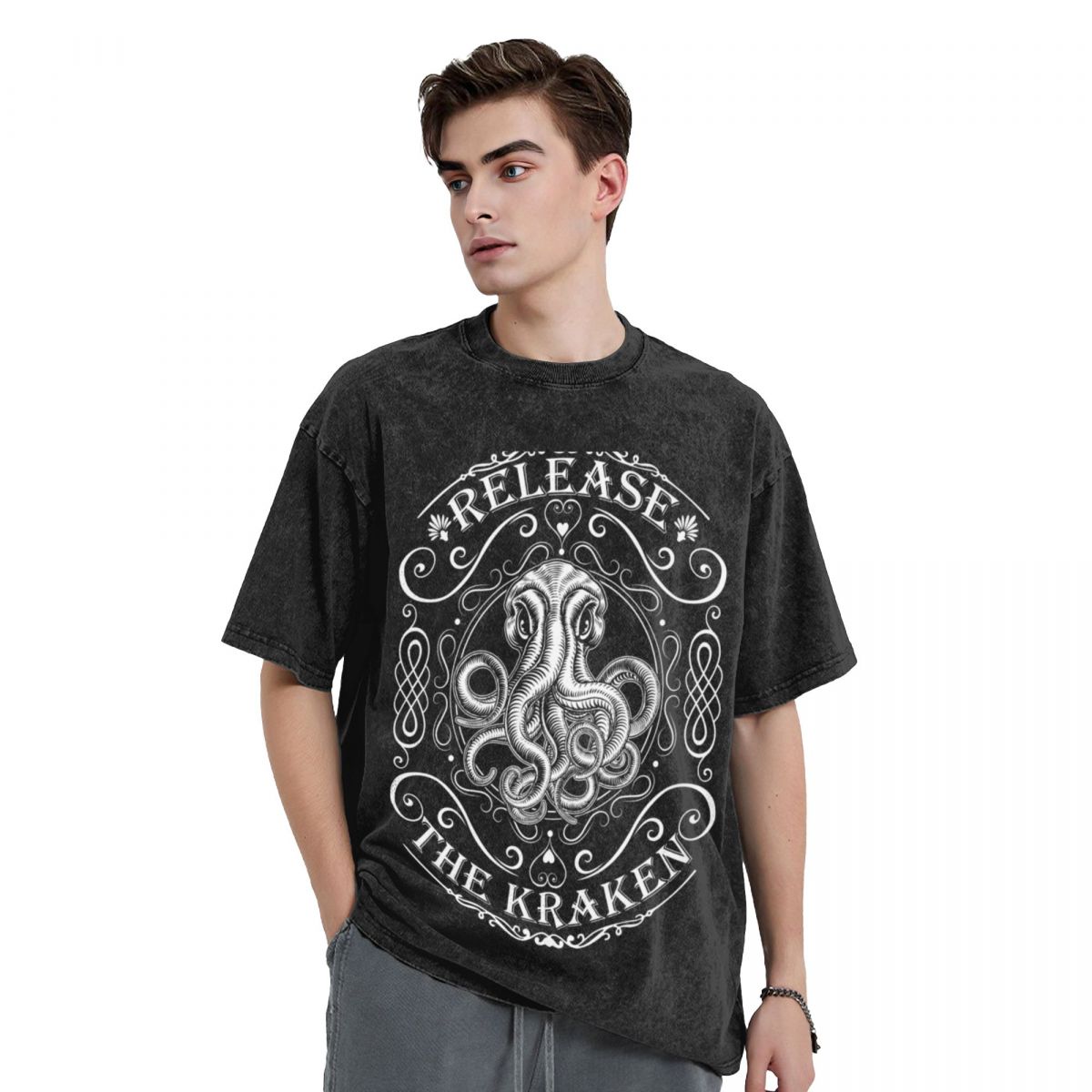 Summer Clothing Release - Kraken T-Shirt estetik giysiler estetik giyim