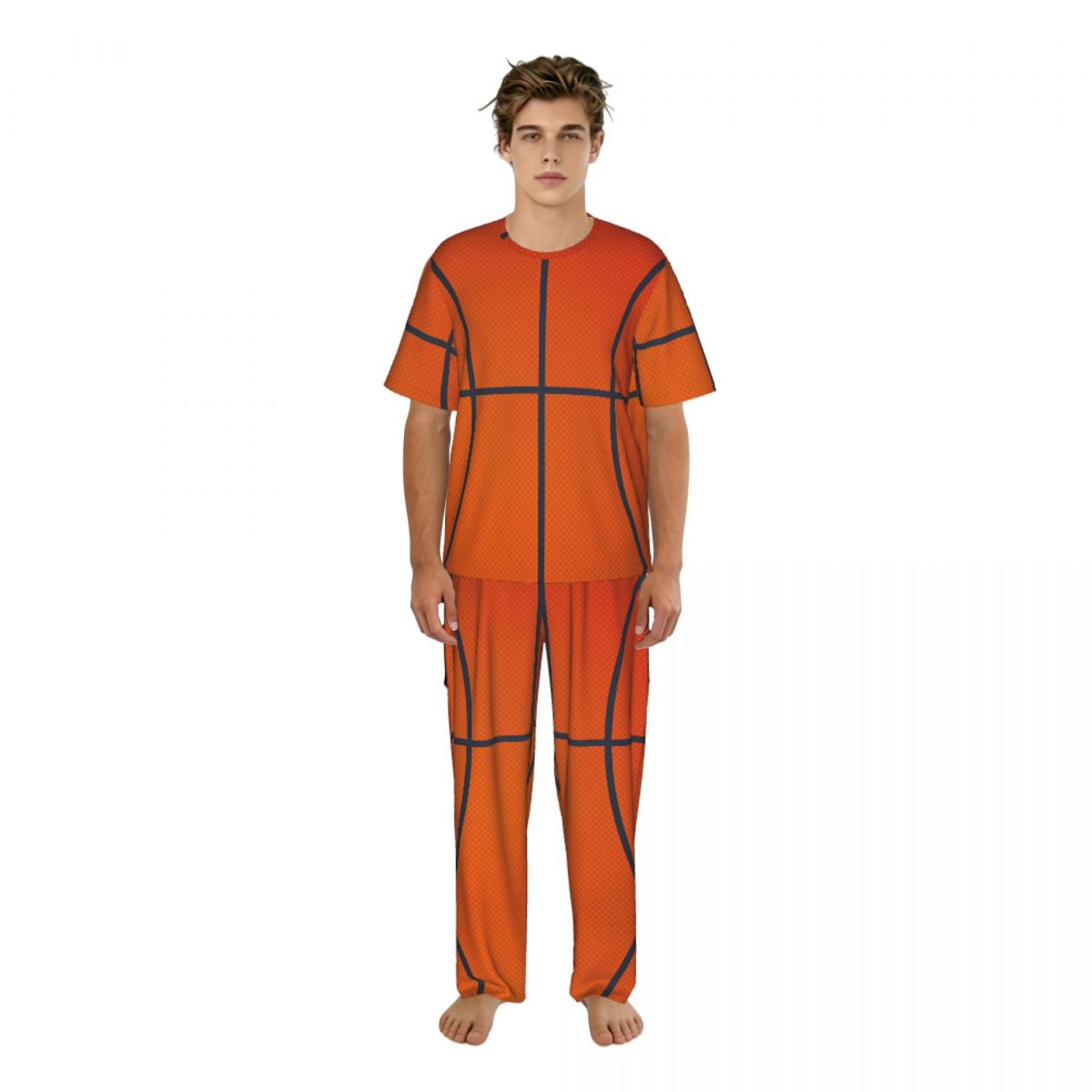 Summer Clothing Long Sleeve - Erkek Pijama Takımı Kısa Kollu Uzun