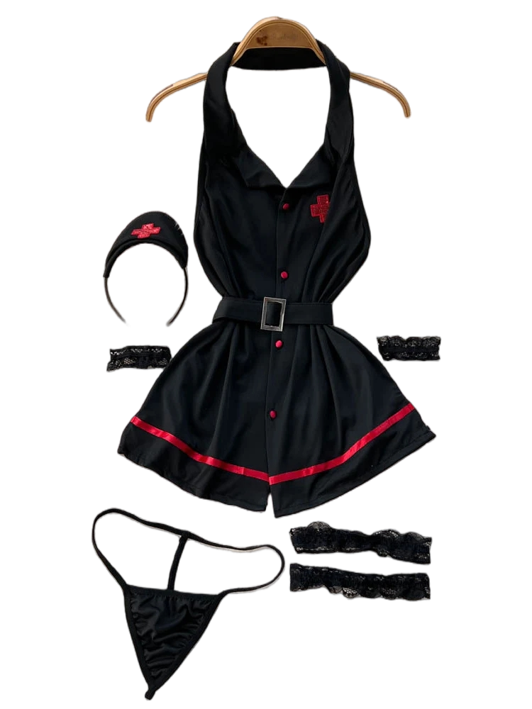 Summer Clothing Trends - Erotik Moda Seksi Halter Lingerie Elbise