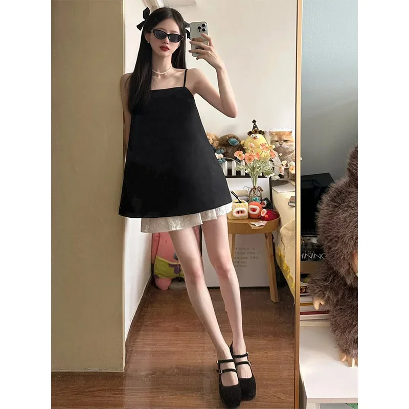 Summer Clothing Set For Girls - Renk Kontrast Şık Kız 2 adet