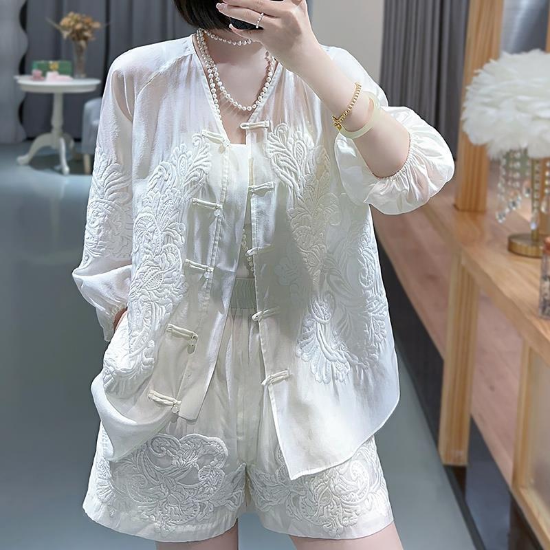 Summer Clothing For 60 Year Old Woman - İşlemeli Milli Tarz Set 2026 yeni