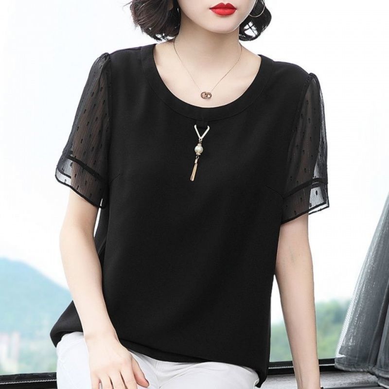 Summer Clothing For 60 Year Old Woman - Rahat Düz Renk Tüm Maç Gömlek