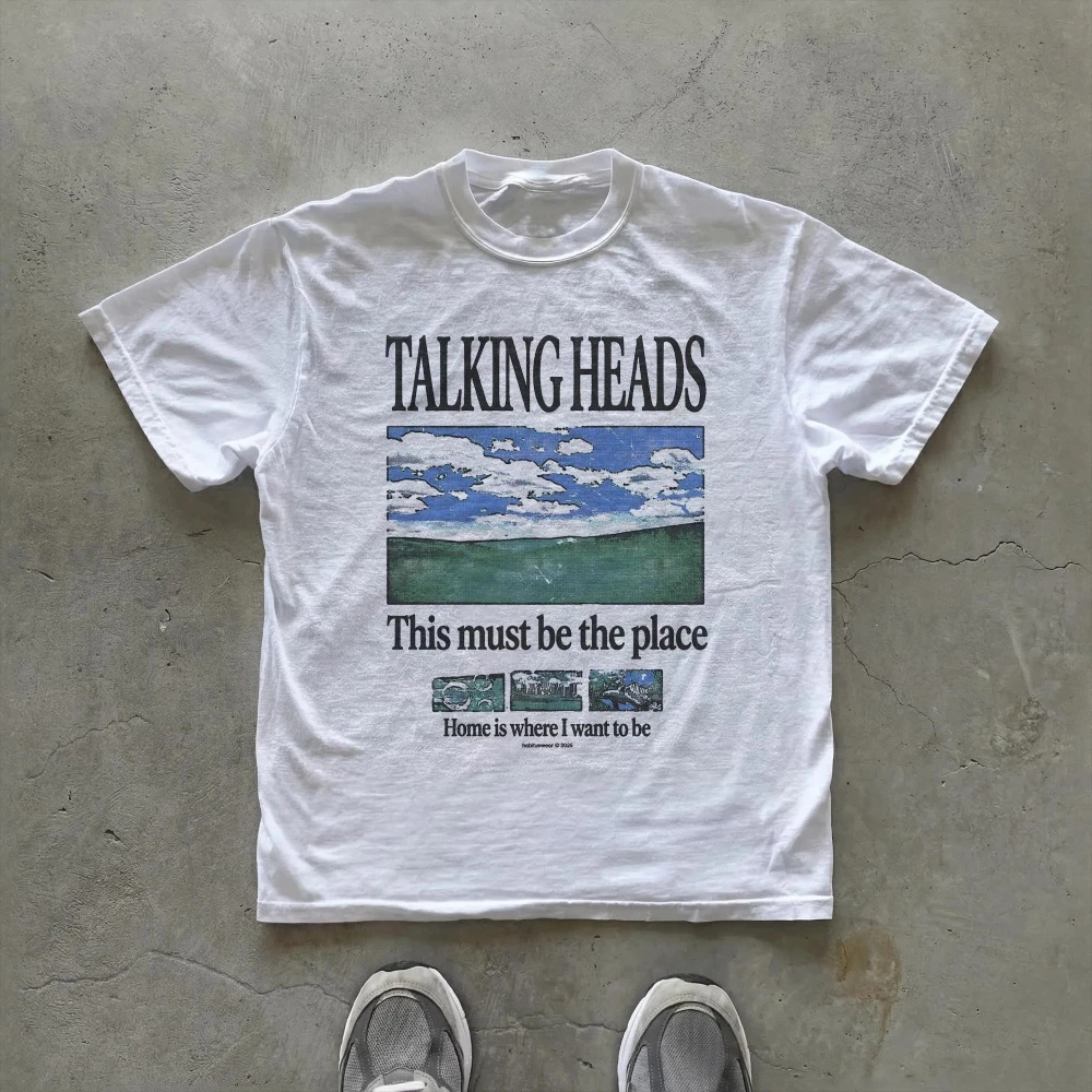 Summer Clothing Places - Talking Heads Grafikli Tişört This Must