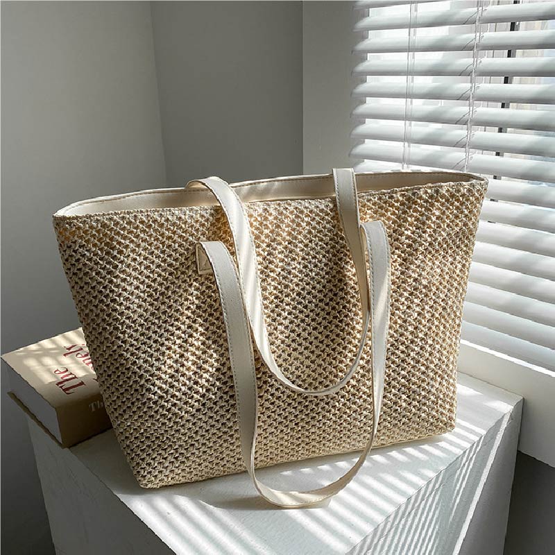 Beach Bag Straw - 2026 Yaz Plaj Hasır Kadın Çantası