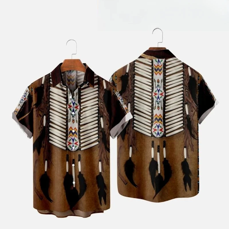 Indian Summer Vintage Clothing - Hint Etnik Tarzı 3D Baskı Plaj