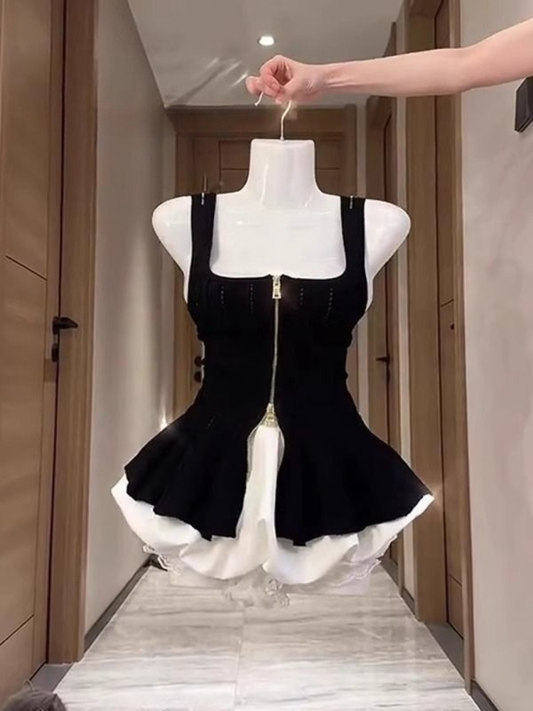 Summer Clothing Set For Girls - Yazlık Gotik Seksi Kız İnce Askılı