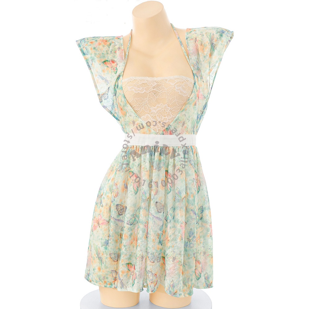 Summer Clothing Set For Girls - AniLV Anime Kız Kelebek Baskı Dantel