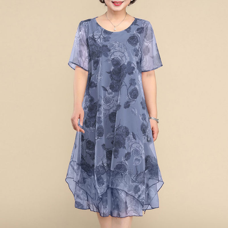 Yeni o-boyun kısa kollu elbise - Summer Clothing For 60 Year Old Woman incelemesi ve fiyatı