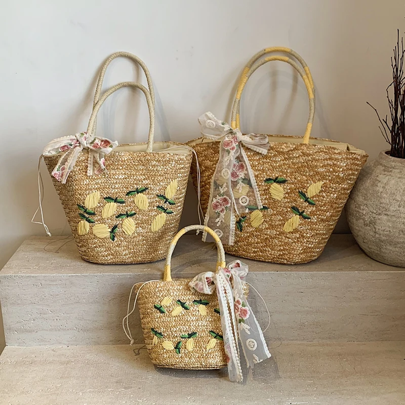Büyük Kapasiteli Plaj Omuz Çan - Beach Bag Straw incelemesi ve fiyatı