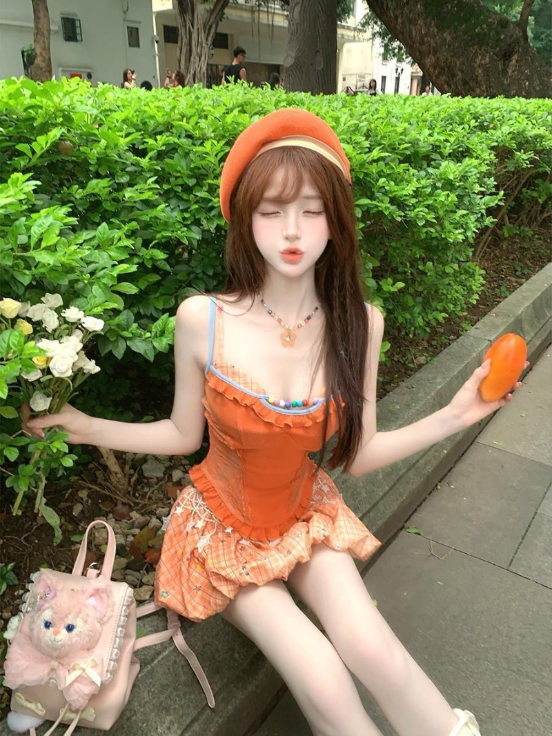 Yaz Yeni Turuncu Dopamin Tatlı - Summer Clothing Set For Girls incelemesi ve fiyatı
