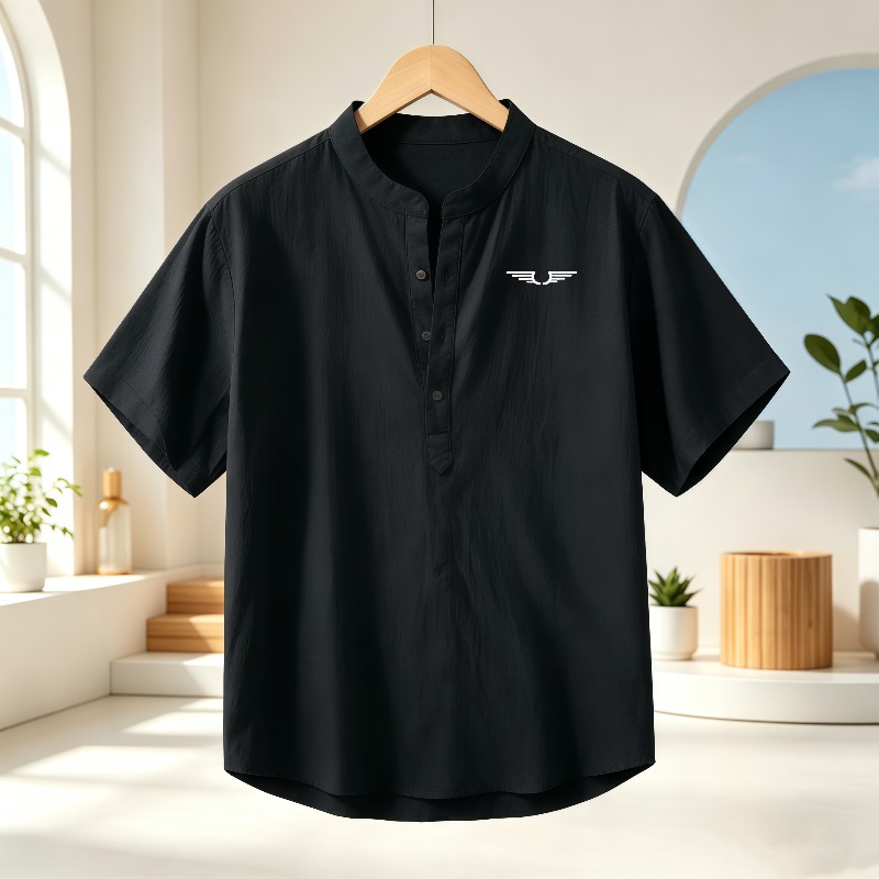 Erkek pamuklu ve keten Henley  - Summer Clothing Trends incelemesi ve fiyatı