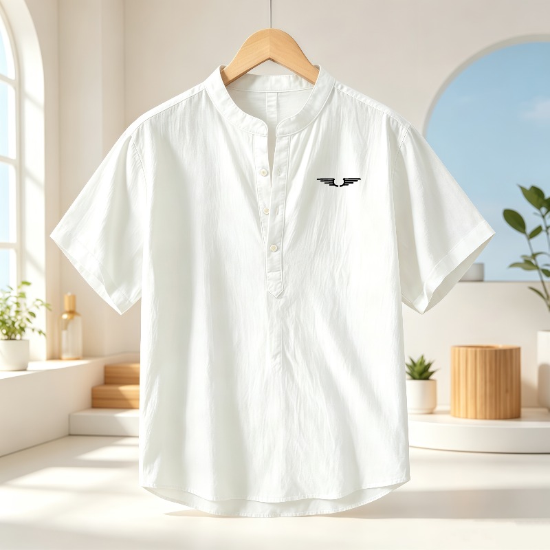 Erkek pamuklu ve keten Henley  - Summer Clothing Trends incelemesi ve fiyatı