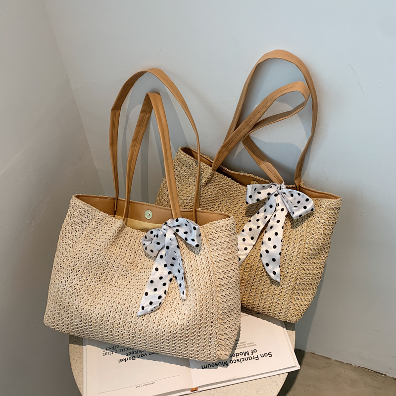 Kadınlar için yazlık eşarp ilm - Beach Bag Straw incelemesi ve fiyatı