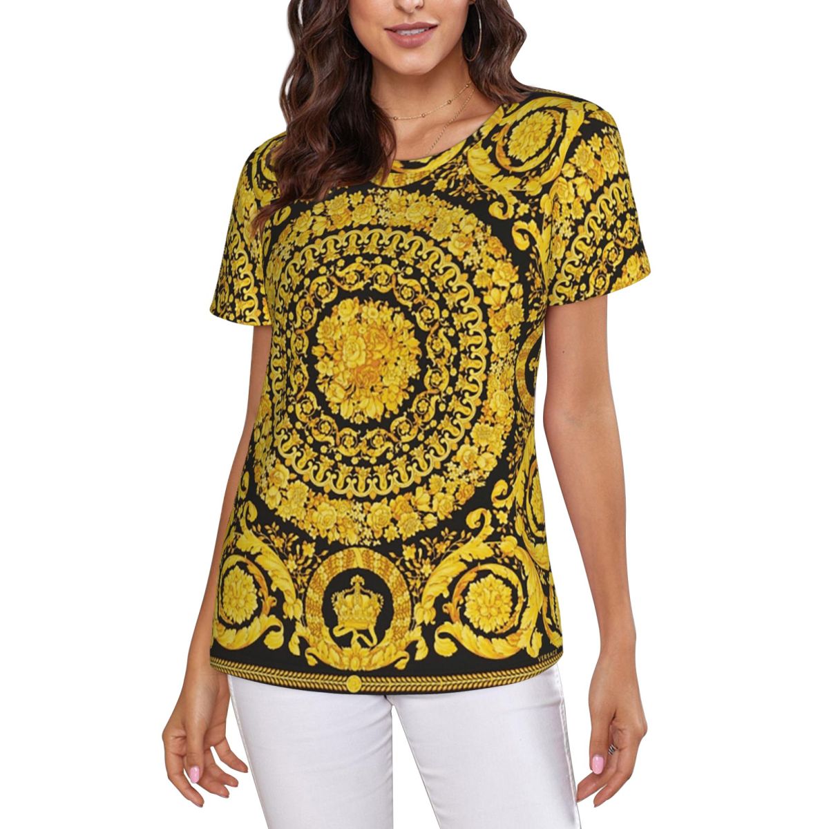 Dekoratif Altın Madalyon Barok - Summer Clothing For 60 Year Old Woman incelemesi ve fiyatı