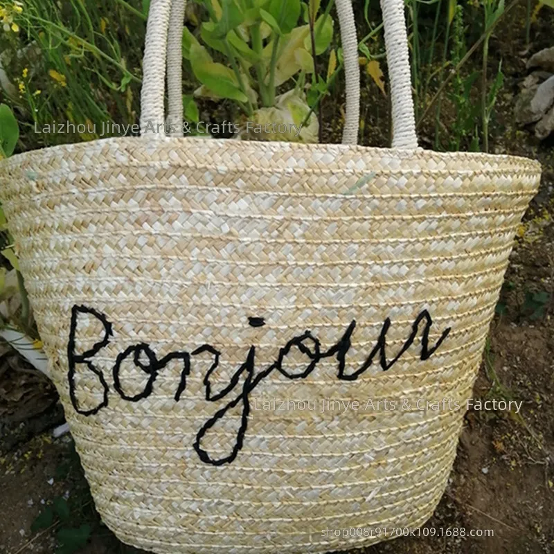Üreticiye Özel El İşi Nakışlı  - Beach Bag Straw incelemesi ve fiyatı