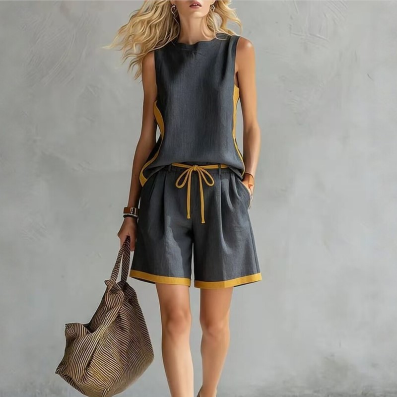 2026 Yaz Yeni Kolsuz Yelek Şor - Summer Clothing Set For Girls incelemesi ve fiyatı