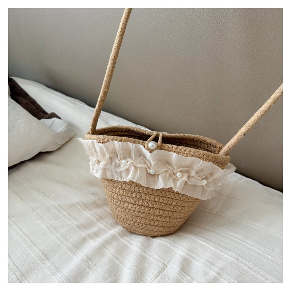 Çocuk Yazlık Hasır Şapka ve Ça - Beach Bag Straw incelemesi ve fiyatı