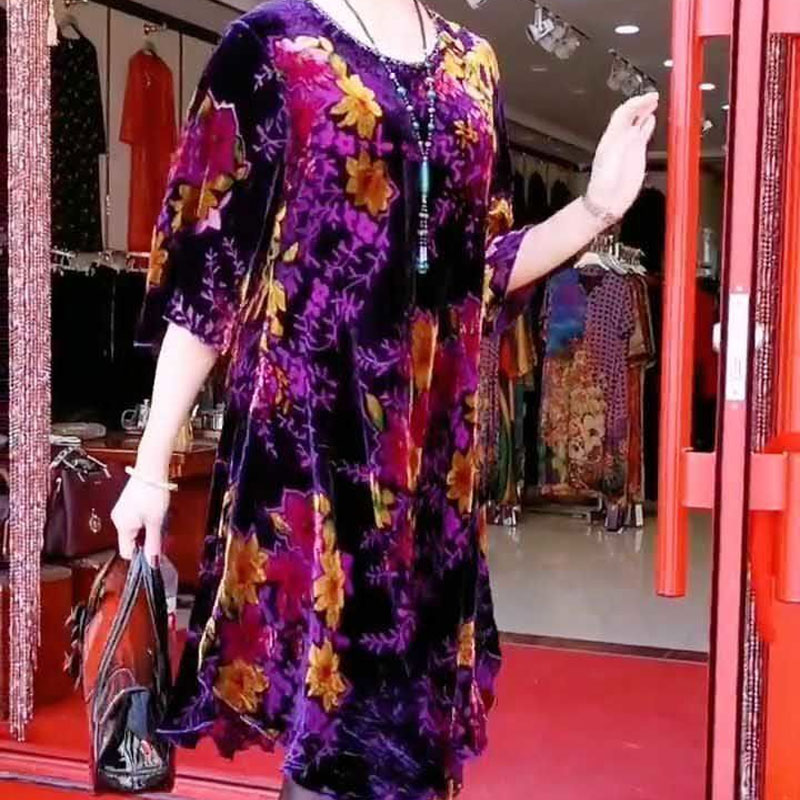 Vintage kırık çiçekler Midi el - Summer Clothing For 60 Year Old Woman incelemesi ve fiyatı