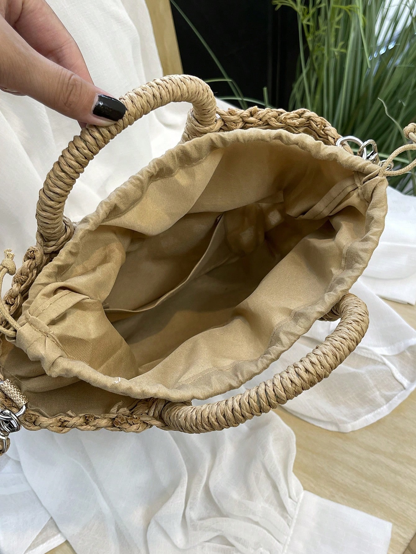 1 adet yarım ay şeklinde oyuk  - Beach Bag Straw incelemesi ve fiyatı
