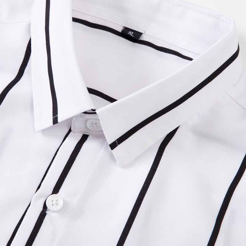 Erkek Çizgili Elbise Gömlek Uz - Summer Clothing Long Sleeve incelemesi ve fiyatı