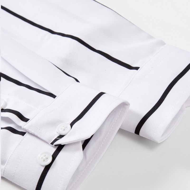 Erkek Çizgili Elbise Gömlek Uz - Summer Clothing Long Sleeve incelemesi ve fiyatı