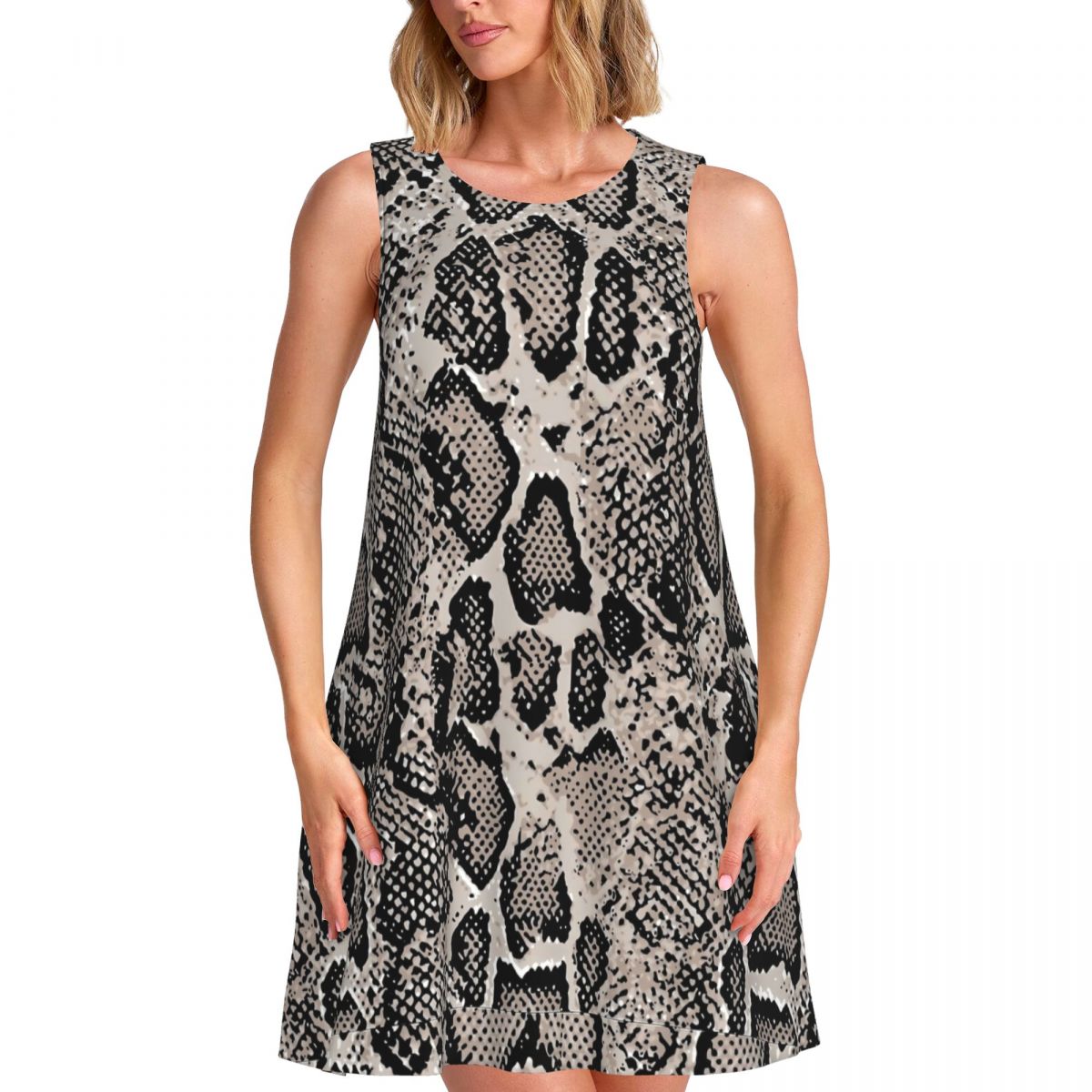 Piton Derisi Desenli Kolsuz El - Summer Clothing Ideas For Women incelemesi ve fiyatı