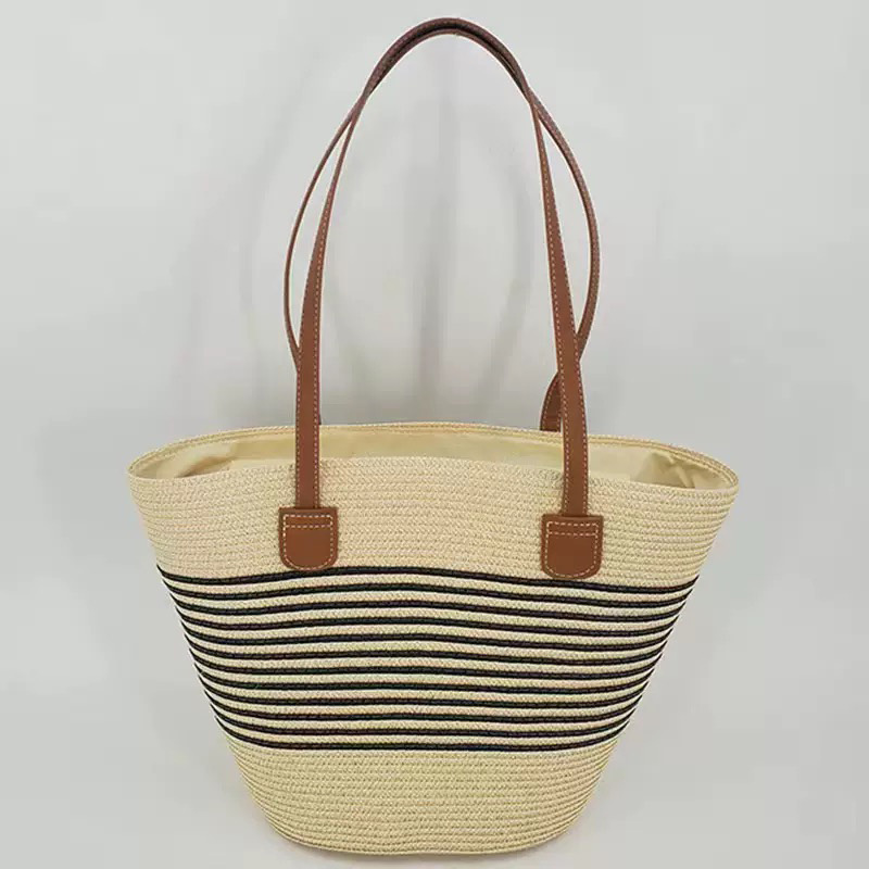 CLAREGQI Kadın Çizgili Hasır Ç - Beach Bag Straw incelemesi ve fiyatı
