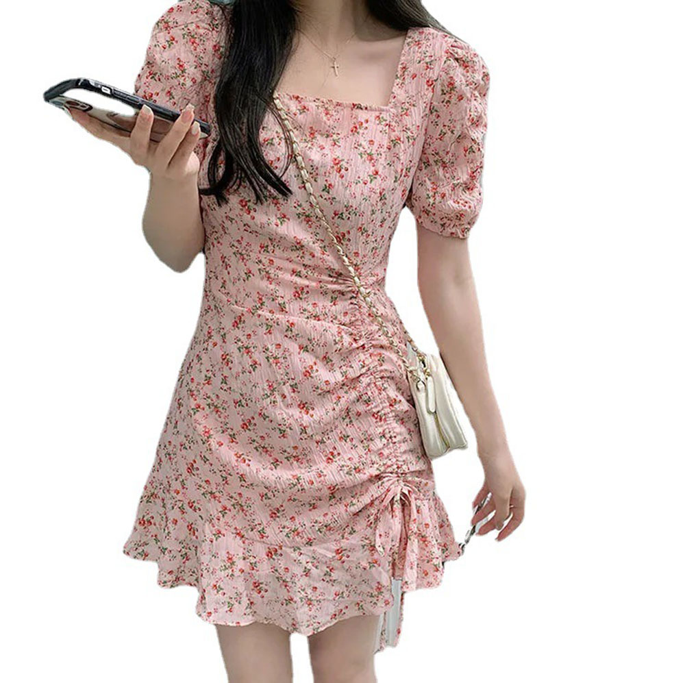 Yaz çiçek İpli Mini elbise tat - Summer Clothing For 60 Year Old Woman incelemesi ve fiyatı