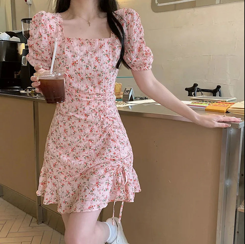 Yaz çiçek İpli Mini elbise tat - Summer Clothing For 60 Year Old Woman incelemesi ve fiyatı
