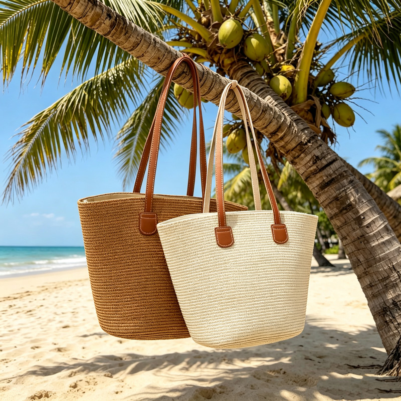 CLAREGQI Kadın Düz Renk Hasır  - Beach Bag Straw incelemesi ve fiyatı