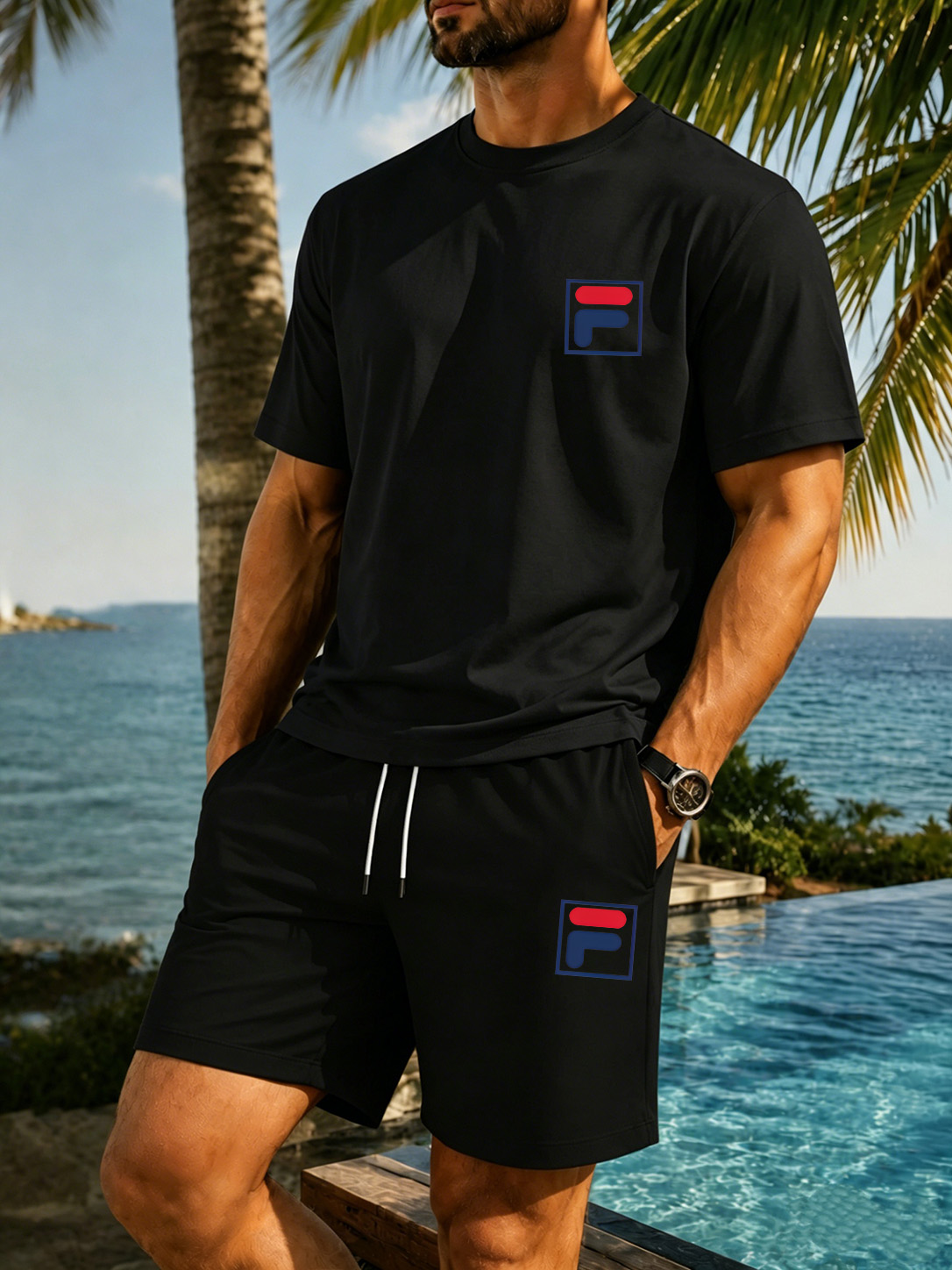 Erkek Baskılı İki Parçalı Takı - Summer Clothing Trends incelemesi ve fiyatı