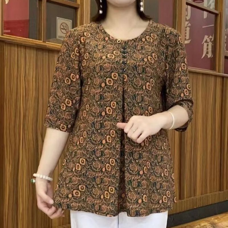 Vintage baskılı tişört Casual  - Summer Clothing For 60 Year Old Woman incelemesi ve fiyatı
