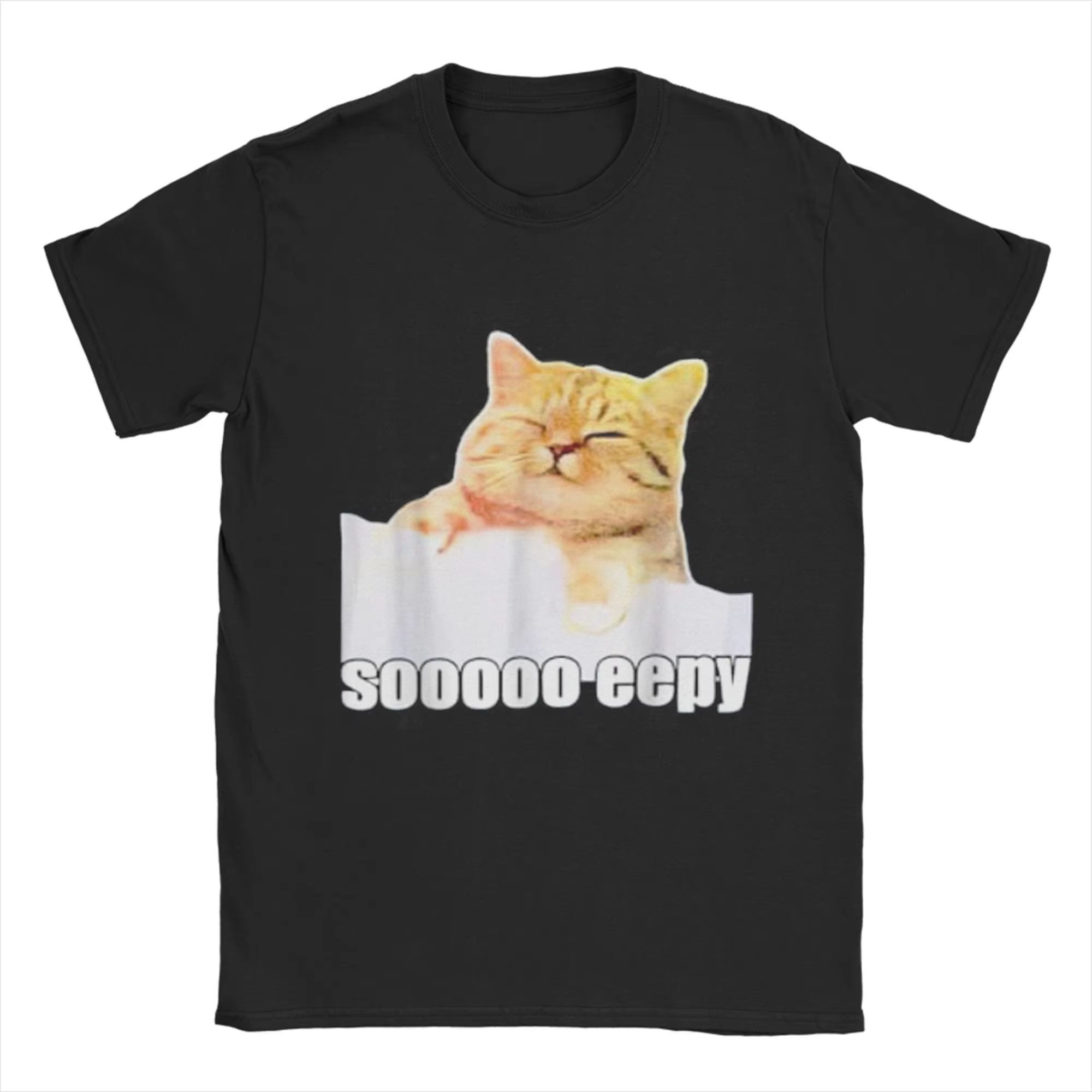 Erkek T-Shirt Eepy Cat Sleepy  - Summer Clothing Gif incelemesi ve fiyatı