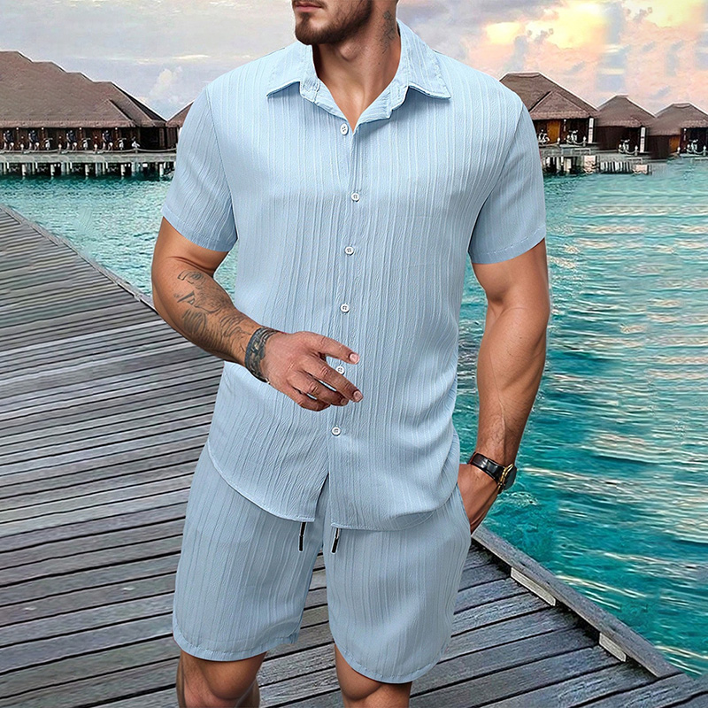 2026 Yeni Erkek Dikey Kırışık  - Summer Clothing Mens incelemesi ve fiyatı