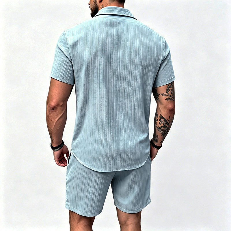 2026 Yeni Erkek Dikey Kırışık  - Summer Clothing Mens incelemesi ve fiyatı