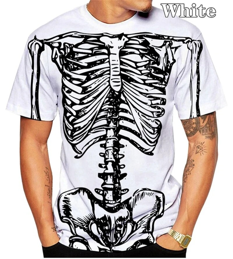 Korku kafatası iskelet grafik  - Summer Rays Clothing incelemesi ve fiyatı