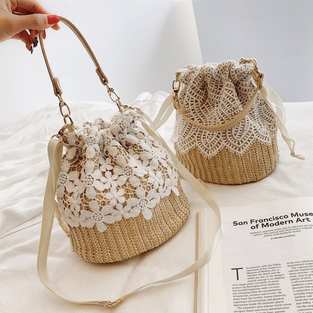 Taşınabilir Dantel Hasır Omuz  - Beach Bag Straw incelemesi ve fiyatı