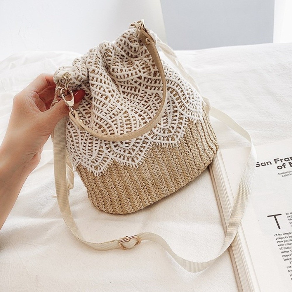 Taşınabilir Dantel Hasır Omuz  - Beach Bag Straw incelemesi ve fiyatı